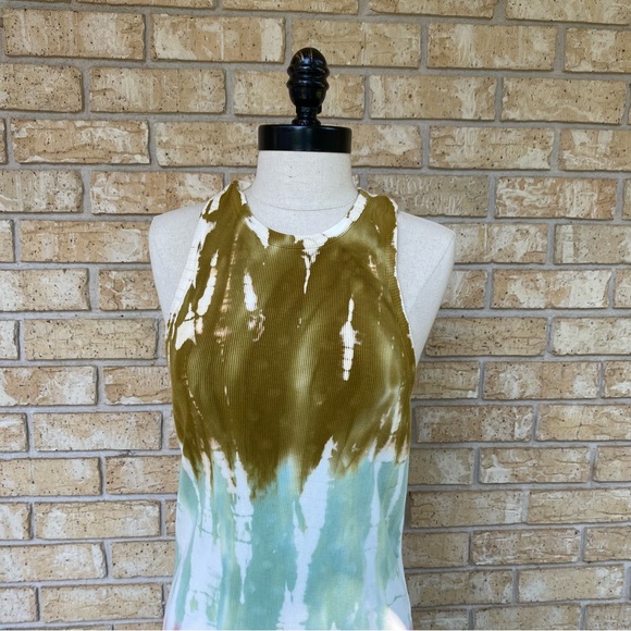 Razor Back Tie Dyed Midi Dress - Picture 4 of 11